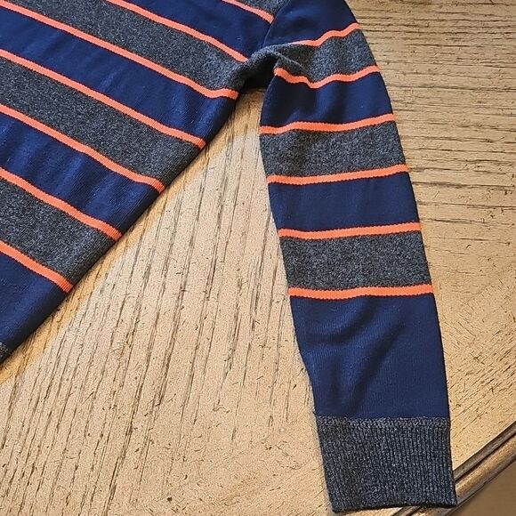 Striped Crew Neck Sweater Boys Size 7 - Picture 3 of 9